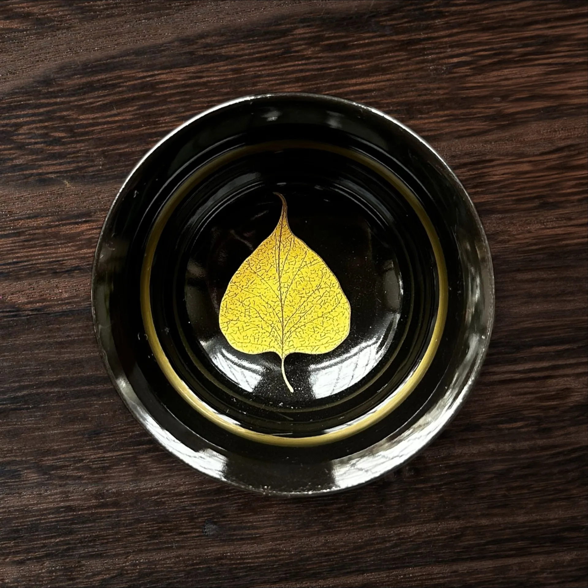 Пиала золотой лист