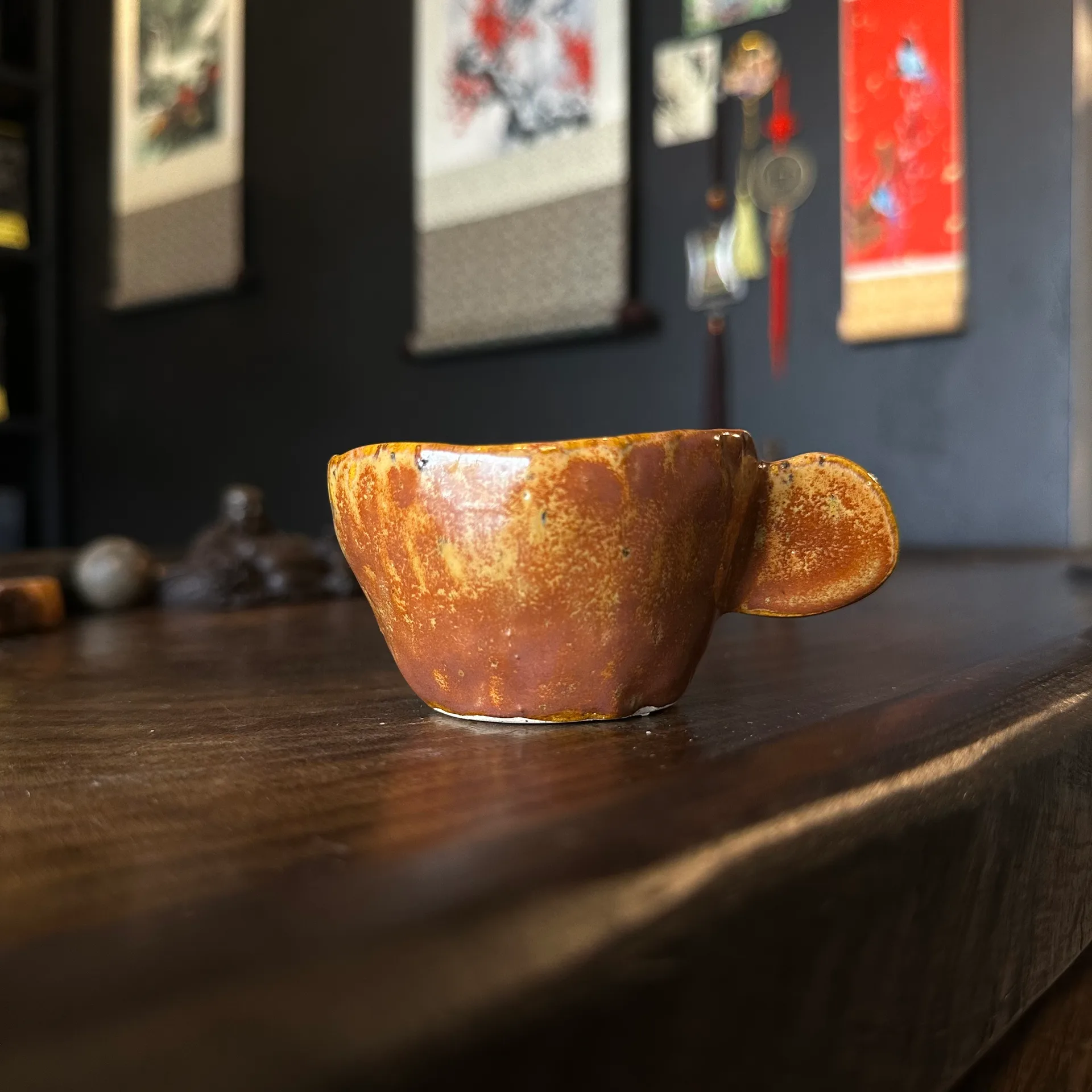 Пиала с ручкой