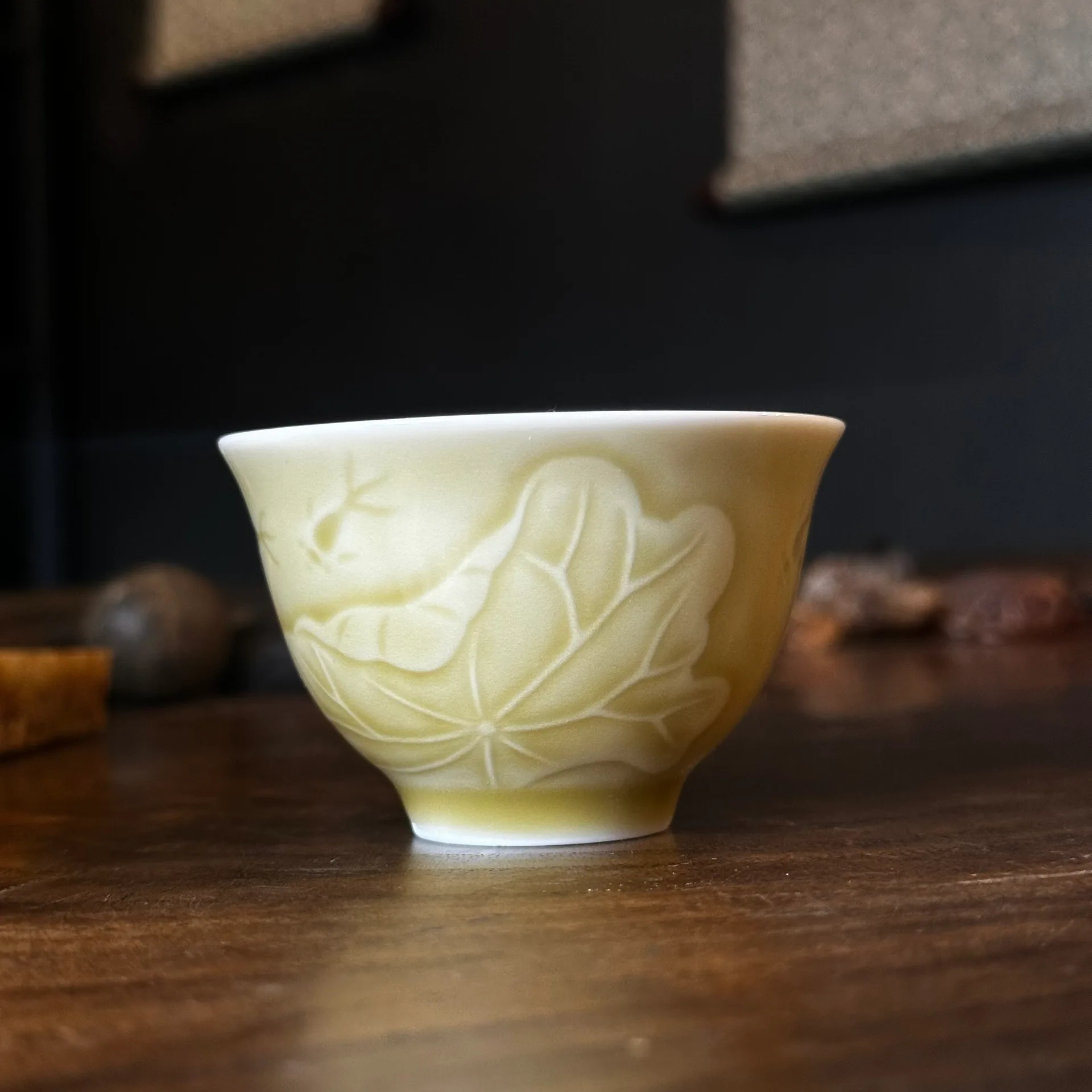 Пиала желтая лотос