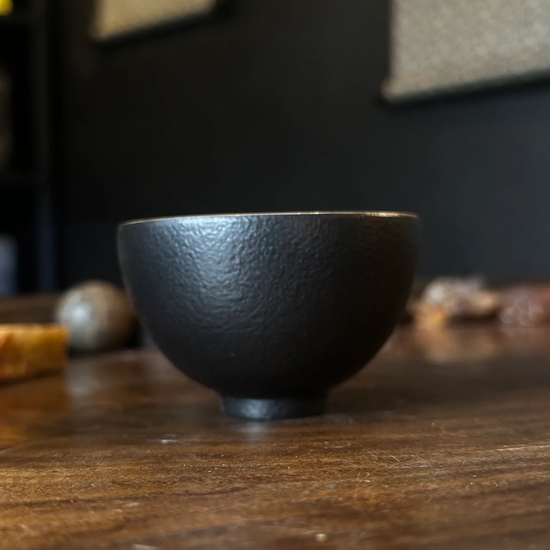 Пиала черная матовая